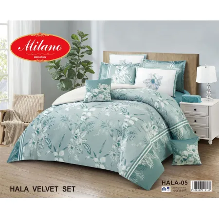 Milanobedlinen Comforter Hala Velvet Super King 11pcs Set